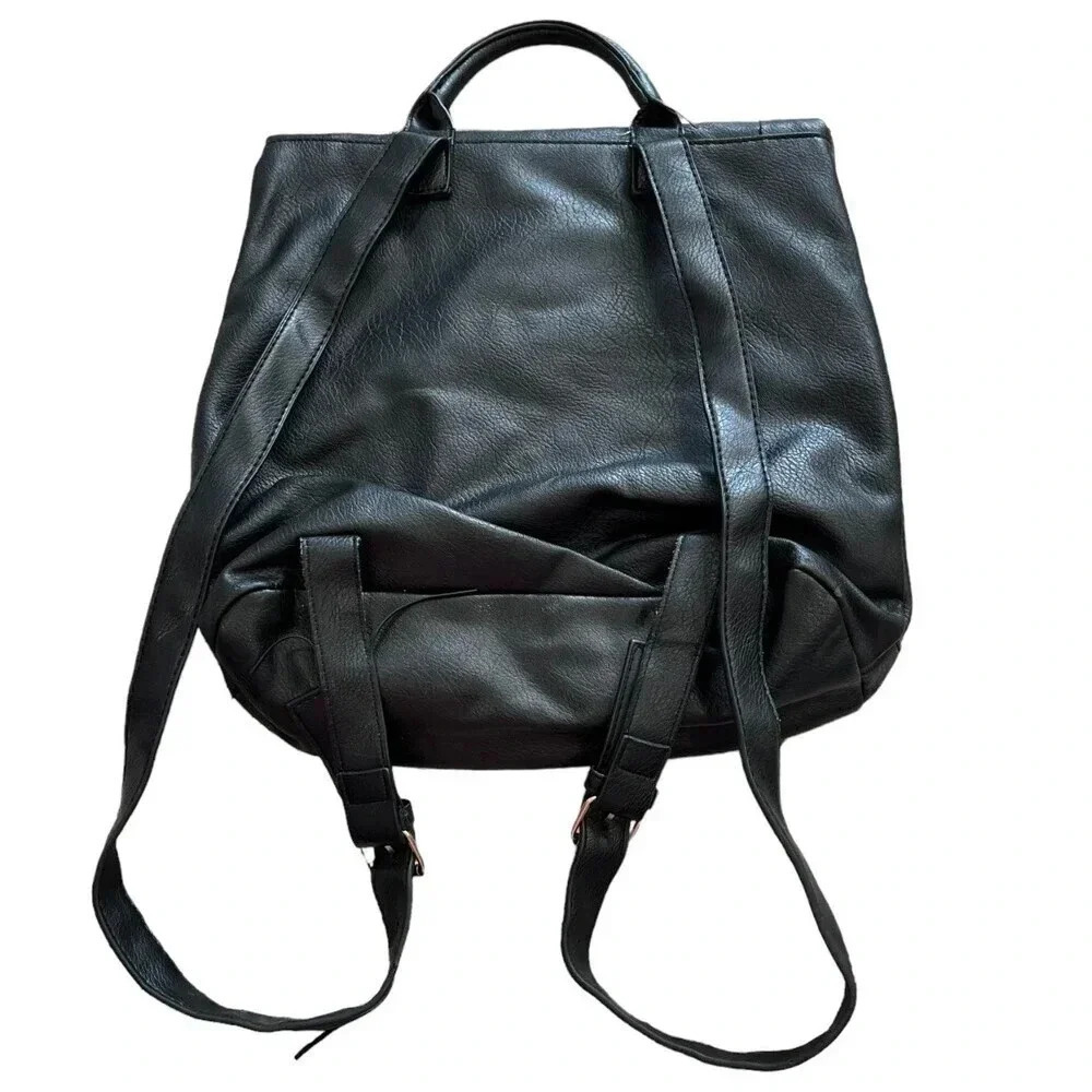 Atmosphere Black PVC Backpack - Picture 2 of 12